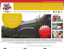 Tablet Screenshot of grandprixcarwash.com